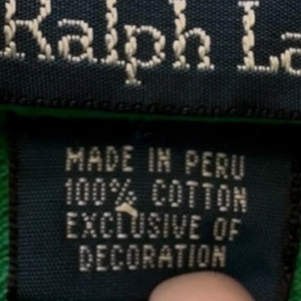 Polo Ralph Lauren Mens Green White Striped Short Sleeve Polo Shirt LT Tall